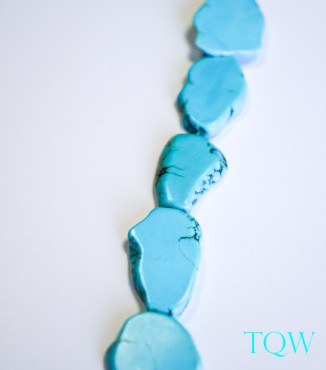 Turquoise Blue Magnesite Slab - 17-29 mm Width - 09-03-03