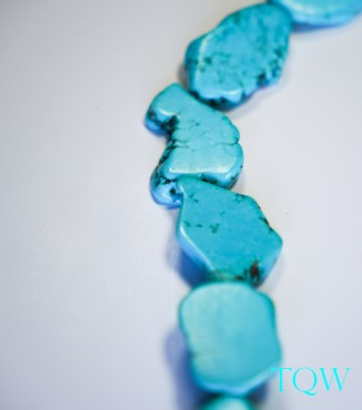 Turquoise Blue Magnesite Slab - 17-29 mm Width - 09-03-03