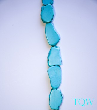 Turquoise Blue Magnesite Slab - 20-26 mm Width - 09-03-05
