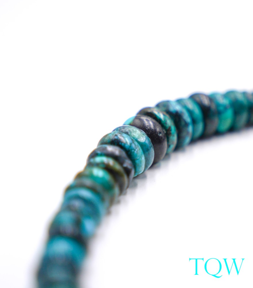 Graduated Rondelle Turquoise - Blue Green - 6-12 mm - 09-05-02