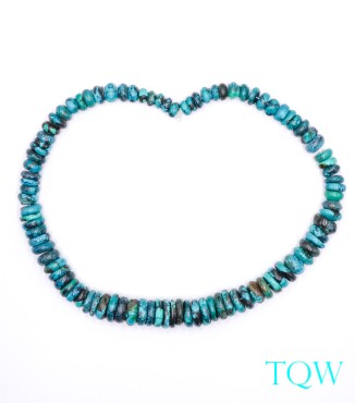 Graduated Rondelle Turquoise - Blue Green - 7-12 mm - 09-05-03