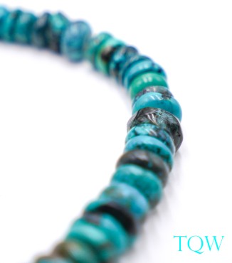 Graduated Rondelle Turquoise - Blue Green - 7-12 mm - 09-05-03