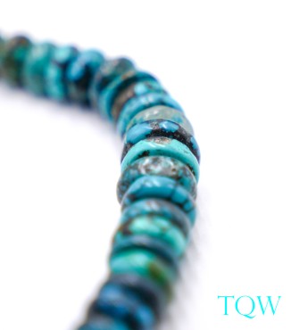 Graduated Rondelle Turquoise - Blue Green - 6-13 mm - 09-05-04