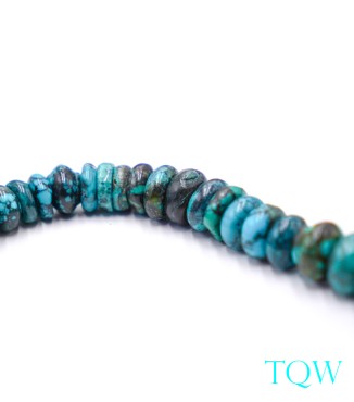 Graduated Rondelle Turquoise - Blue Green - 6-13 mm - 09-05-04