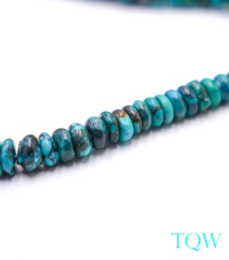Graduated Rondelle Turquoise - Blue Green - 6-13 mm - 09-05-04