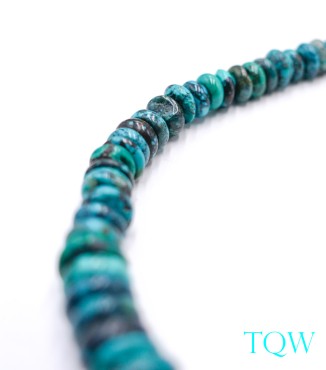 Graduated Rondelle Turquoise - Blue Green - 6-12 mm - 09-05-05