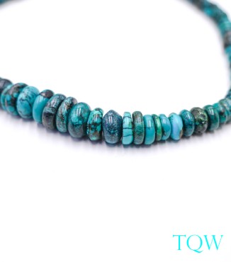 Graduated Rondelle Turquoise - Blue Green - 6-12 mm - 09-05-05