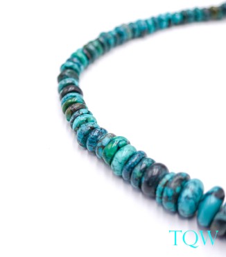 Graduated Rondelle Turquoise - Blue Green - 6-12 mm - 09-05-05
