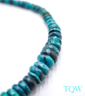 Graduated Rondelle Turquoise - Blue Green - 6-12 mm - 09-05-05
