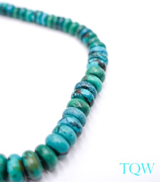 Rondelle Turquoise - Blue Green - 10-12 mm - 09-05-06