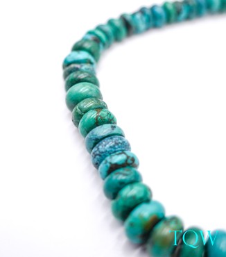 Rondelle Turquoise - Blue Green - 10-12 mm - 09-05-06