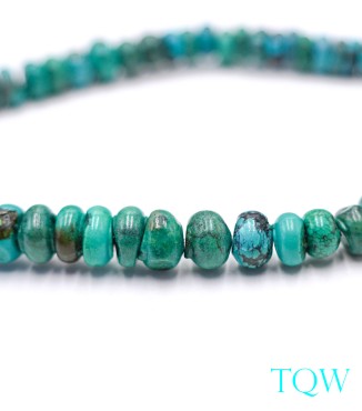 Rondelle Turquoise - Blue Green - 7-8 mm - 09-05-08