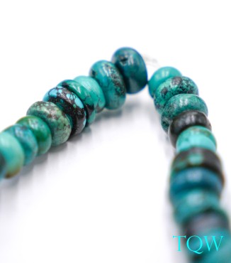 Rondelle Turquoise - Blue Green - 7-8 mm - 09-05-08