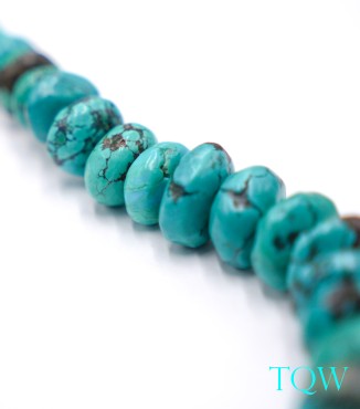 Graduate Rondelle Turquoise - Blue Green - 10-18 mm - 09-05-09