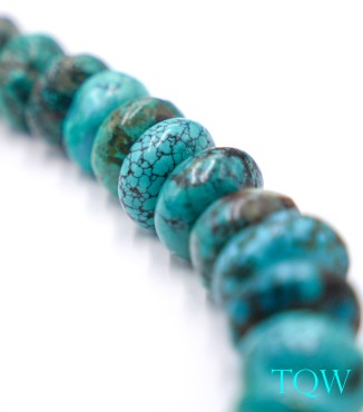 Graduate Rondelle Turquoise - Blue Green - 10-18 mm - 09-05-09