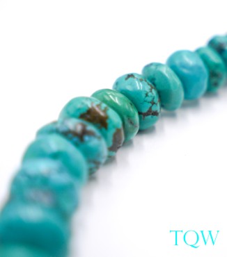Graduate Rondelle Turquoise - Blue Green - 10-18 mm - 09-05-09
