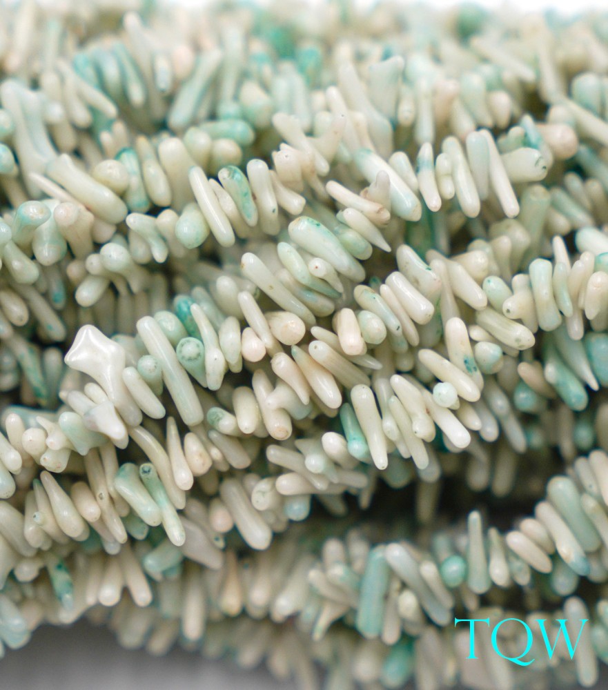 Soft Green Coral Branch Beads - Petite - 09-06-04