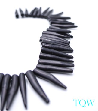 Black Coral Nail Beads - 09-06-05