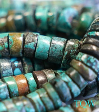 Heishi Turquoise - Green Blue - 12 mm - 02-02-01