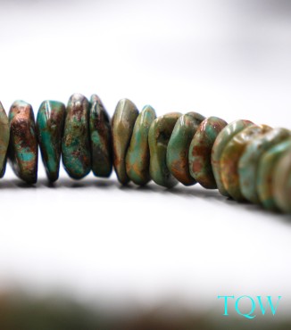 Coin Turquoise Graduated Beads - 9-26 MM - TQ-04