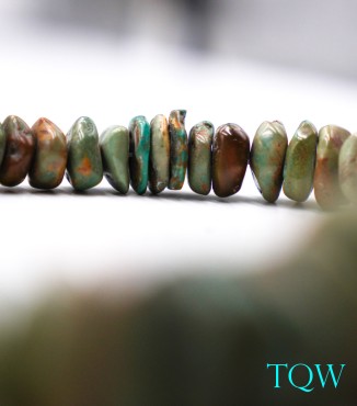 Coin Turquoise Graduated Beads - 9-26 MM - TQ-04