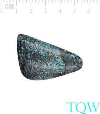 Turquoise Cabochon - Triangle - 42x30 MM - 122324-TR-04