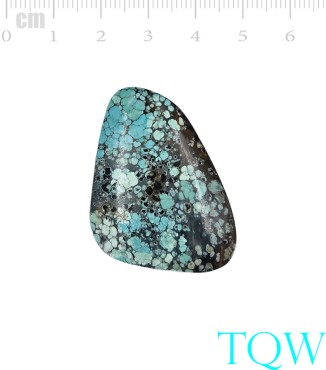 Turquoise Cabochon - Triangle - 39x33 MM - 122324-TR-02