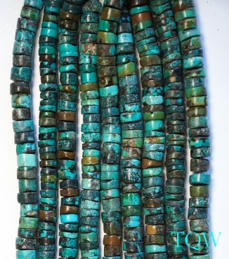 Heishi Turquoise - Green Blue - 12 mm - 02-02-01