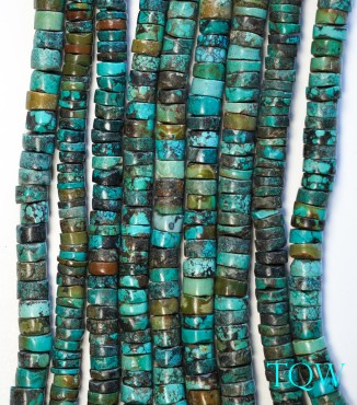 Heishi Turquoise - Green Blue - 12 mm - 02-02-01