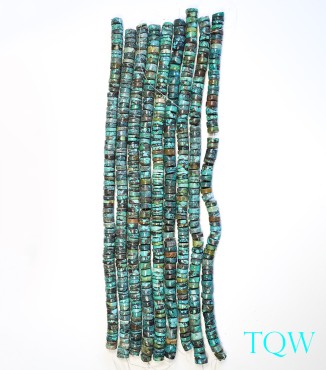 Heishi Turquoise - Green Blue -12 mm - 02-02-02