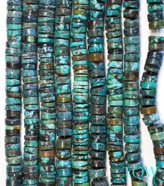 Heishi Turquoise - Green Blue -12 mm - 02-02-02
