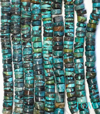Heishi Turquoise - Green Blue -12 mm - 02-02-02