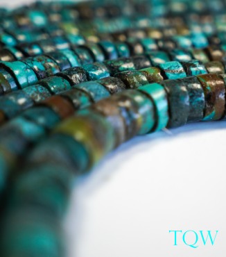 Heishi Turquoise - Green Blue - 15 mm - 02-02-03
