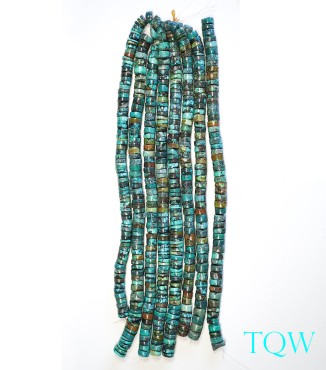 Heishi Turquoise - Green Blue - 15 mm - 02-02-03