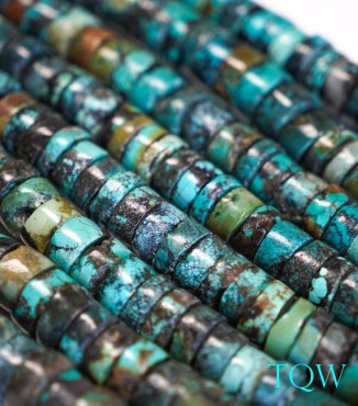 Heishi Turquoise - Green Blue - 15 mm - 02-02-03
