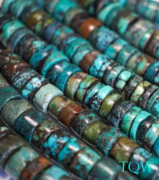 Heishi Turquoise - Green Blue - 15 mm - 02-02-03