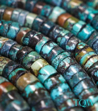 Heishi Turquoise - Green Blue - 15 mm - 02-02-03