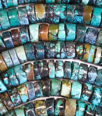 Heishi Turquoise - Green Blue - 15 mm - 02-02-03