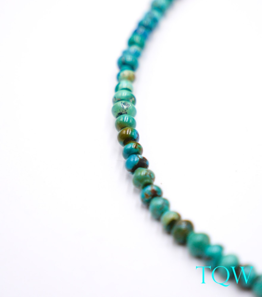 Old Vintage Rondelle Turquoise - 5mm - 05-08-01