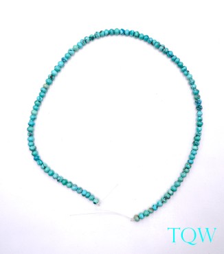 Old Vintage Rondelle Turquoise - Blue Green - 5 mm - 05-08-02