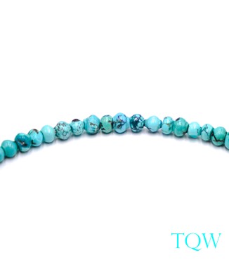 Old Vintage Rondelle Turquoise - Blue Green - 5 mm - 05-08-02