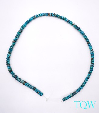 Old Vintage Rondelle Turquoise - Blue Green - 5 mm - 05-08-04