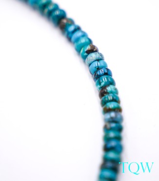 Old Vintage Rondelle Turquoise - Blue Green - 5 mm - 05-08-04
