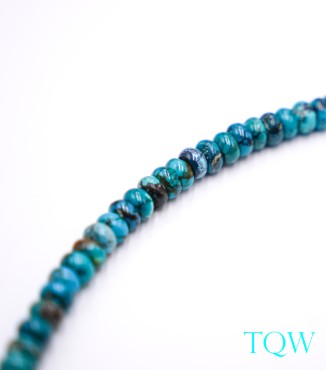 Old Vintage Rondelle Turquoise - Blue Green - 5 mm - 05-08-04