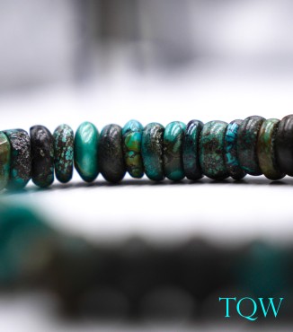 Rondelle Turquoise - Green Blue - 13 mm - 01-04-02