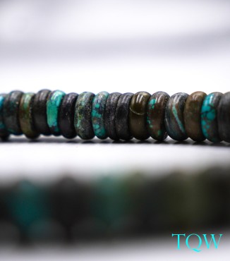 Rondelle Turquoise - Green Blue - 13 mm - 01-04-02