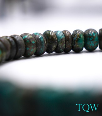 Rondelle Turquoise - Green Blue - 13 mm - 01-04-02