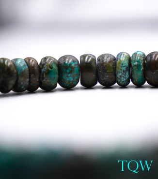Rondelle Turquoise - Green Blue - 13 mm - 01-04-02