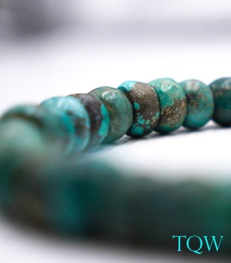 Rondelle Turquoise - Blue Green - 12 mm - 01-04-03