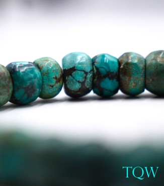 Rondelle Turquoise - Blue Green - 12 mm - 01-04-03